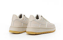 Жіночі тормо кросівки Nike Air Force 1 Luxe GORE-TEX Beige Найк Гор-Текс бежеві шкіра термо осінь єврозима -5, фото 6
