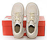 Жіночі тормо кросівки Nike Air Force 1 Luxe GORE-TEX Beige Найк Гор-Текс бежеві шкіра термо осінь єврозима -5, фото 8