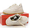 Жіночі тормо кросівки Nike Air Force 1 Luxe GORE-TEX Beige Найк Гор-Текс бежеві шкіра термо осінь єврозима -5, фото 9