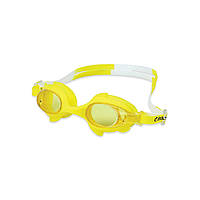 Очки детские для плавания, универсальные с Anti-туманным покрытием, Leacco, Жёлто-белого цвета G-04 №3