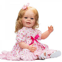 Силиконовая коллекционная кукла Reborn Doll Девочка Ева Виниловая Кукла Высота 55 См (491)
