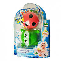 Іграшки у ванну для дітей Metr+ CQS606-2 C Сонечко та Жаба, гумові (CQS606-2 Red-Green-RT)
