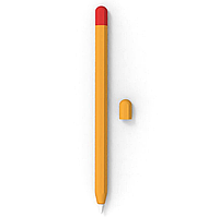 Силиконовый чехол для Apple Pencil 1 - оранжевый с красным