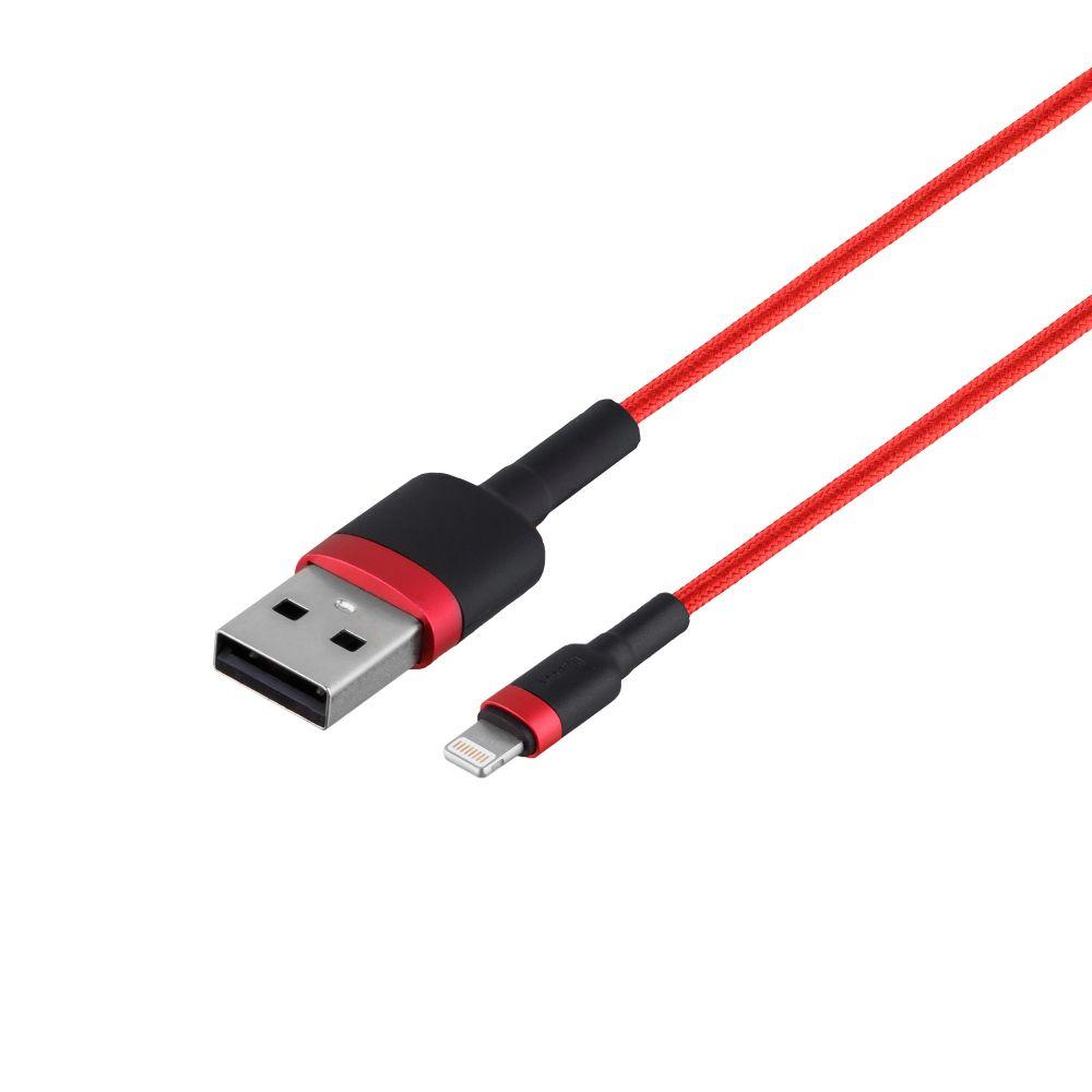 Кабель USB Baseus CALKLF-B USB to Lightning 2.4A Красный - фото 1 - id-p1986709240