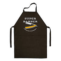 Фартух кухонний із принтом Кавун Super Barber Wizar for men 68 см Чорний