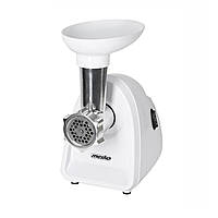 М'ясорубка електрична Mesko MS 4809 (1500 Вт, реверс, 3 ситечка, насадка для ковбасок, компактна)