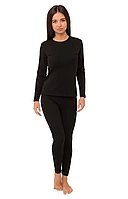 Термобілизна жіноча з начосом S-XXL, чорний (№3)