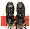 Кросівки зимові чоловічі Nike Air Force 1 Luxe GORE-TEX Найк Гор-Текс чорні шкіра термо осінь єврозима -5, фото 9