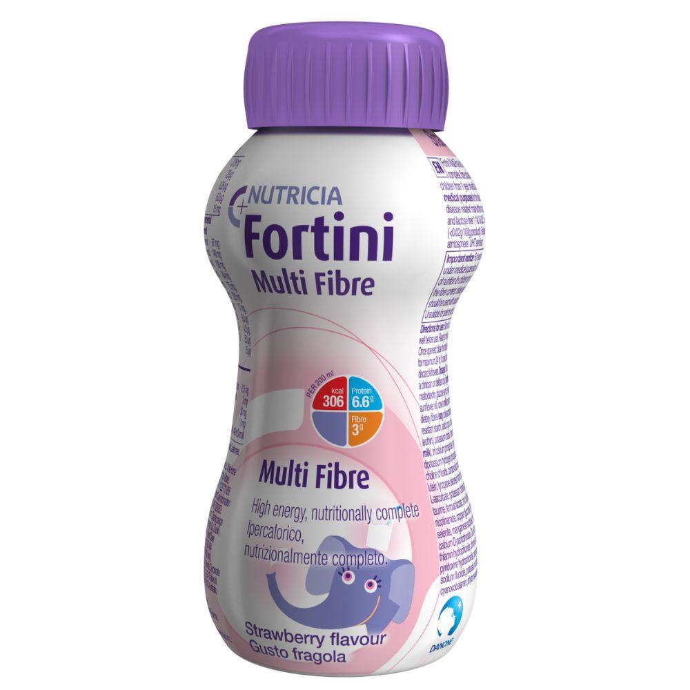 Фортіні з харчовими волокнами зі смаком полуниці для дітей від 1 року та старше 200 мл Fortini - фото 1 - id-p1986723747