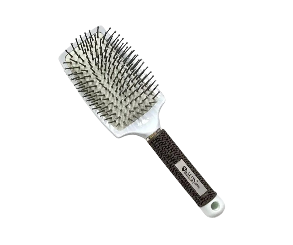 Гребінець-щітка Salon Professional 0088B масажна біла, фото 1