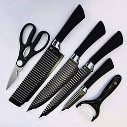 Набір ножів для кухні Genuine King-B0011 / Китайські кухонні ножі / Кухонний XF-728 набір ножів