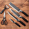 Набір ножів для кухні Genuine King-B0011 / Китайські кухонні ножі / Кухонний XF-728 набір ножів, фото 2
