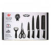 Набір ножів для кухні Genuine King-B0011 / Китайські кухонні ножі / Кухонний XF-728 набір ножів, фото 3