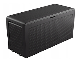 Садова скриня коробка органайзер ящик на тарасу балкон Keter Samoa Rattan Box 270 л
