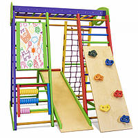 Детский спортивный игровой комплекс Baby Sport SB Акварелька Разноцветный 132х124х150 см (1)