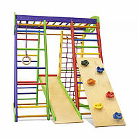 Детский спортивный игровой комплекс Baby Sport SB Акварелька Разноцветный 132х124х150 см (мини 1)