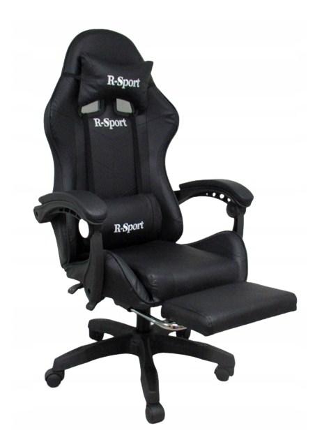 Ігрове крісло для геймера з підставкою для ніг + масажер  R-SPORT K4