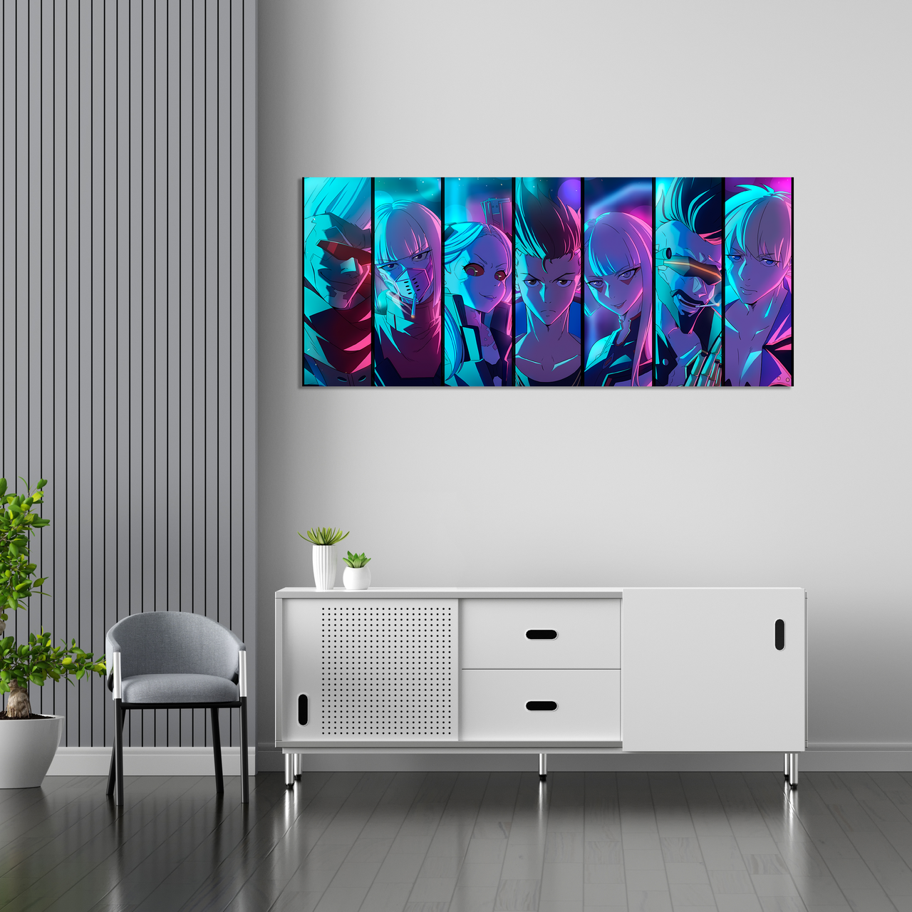 Плакат-постер з принтом Cyberpunk Edgerunners Кіберпанк Ті що біжать по краю, фото 1