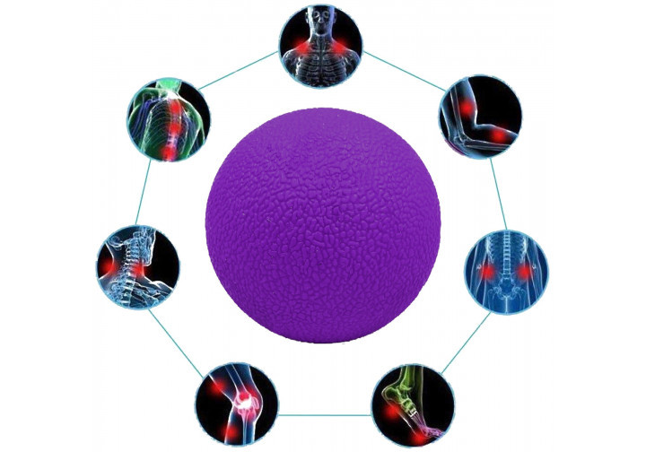 Масажний м'ячик EasyFit TPR 6 см фіолетовий