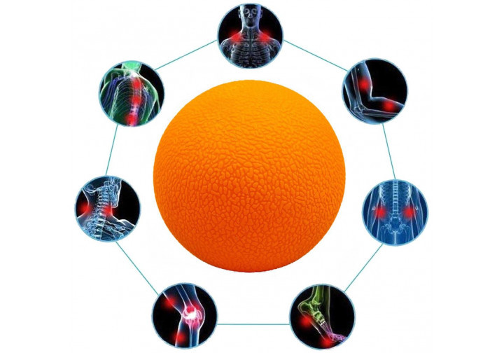 Масажний м'ячик EasyFit TPR 6 см помаранчевий