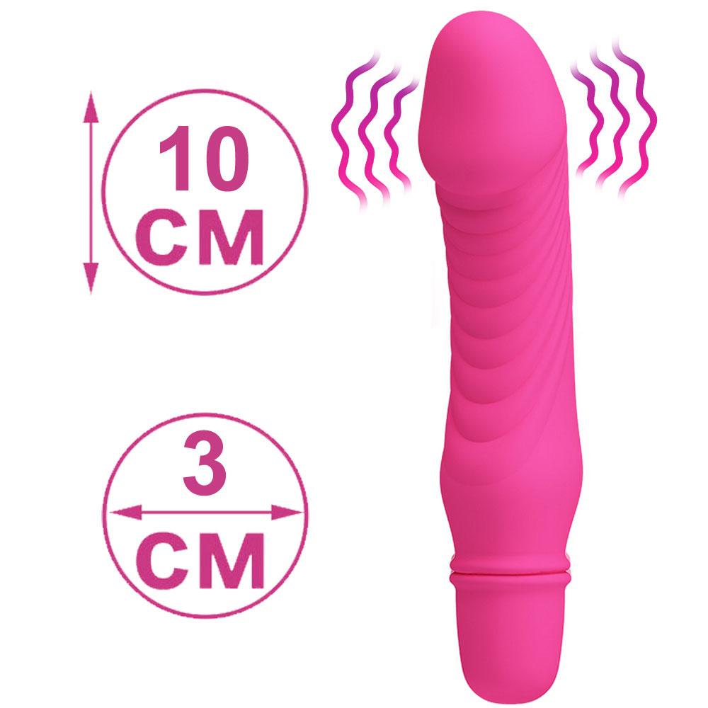 Вібратор для жінок силіконовий 13 см рожевого кольору Mini Vibrator для сексу