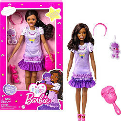 Лялька Моя перша Барбі Бруклін My First Barbie Brooklyn Doll with Poodle HLL20