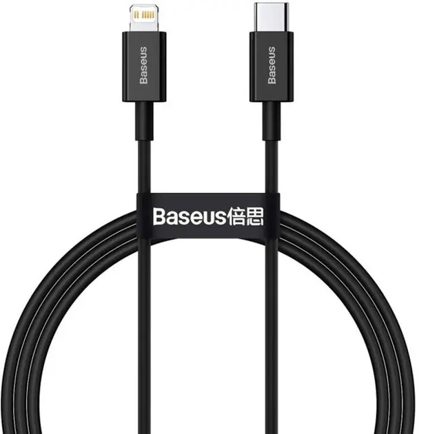 Кабель Baseus Superior Series Type-C / Lightning PD 20W CATLYS-C01 Black 2m