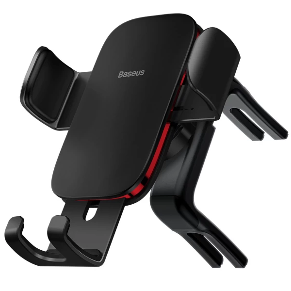Автомобільний тримач на дефлектор BASEUS Metal Age 2 Gravity Holder Car Air Vent Чорний (SUJS030001), фото 1