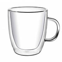 Стеклянная чашка с двойным дном Con Brio СВ-8435-2, 2шт, 350мл | Стеклянные стаканы с RV-425 двойными стенками