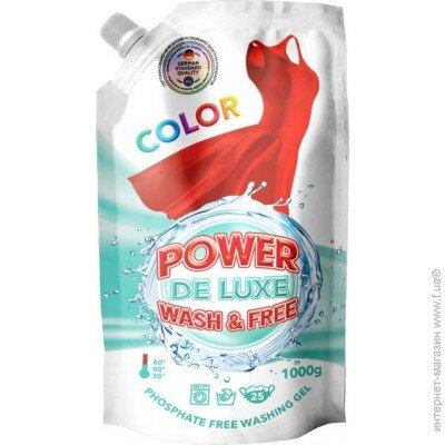Гель для прання Power De Luxe для кольорових речей 1 л (4260637720856)