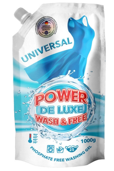 Гель для прання Power De Luxe універсальний 1 л (4260637720863)