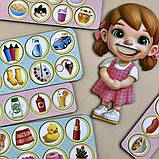 Дерев'яний пазл-сортер Їстівне-неїстівне Ань-янь 15*18*7 см (ПСФ091), фото 2