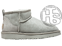 Женские UGG Ultra Mini Milk Light Grey (c мехом) ALL10010