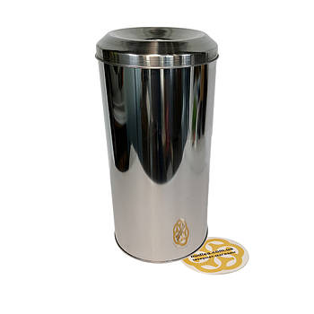 Відро для сміття без кришки 16 л, нержавійка, хром Efor