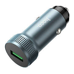 DR Автомобільний зарядний пристрій Hoco Z49A USB QC 18W сірий