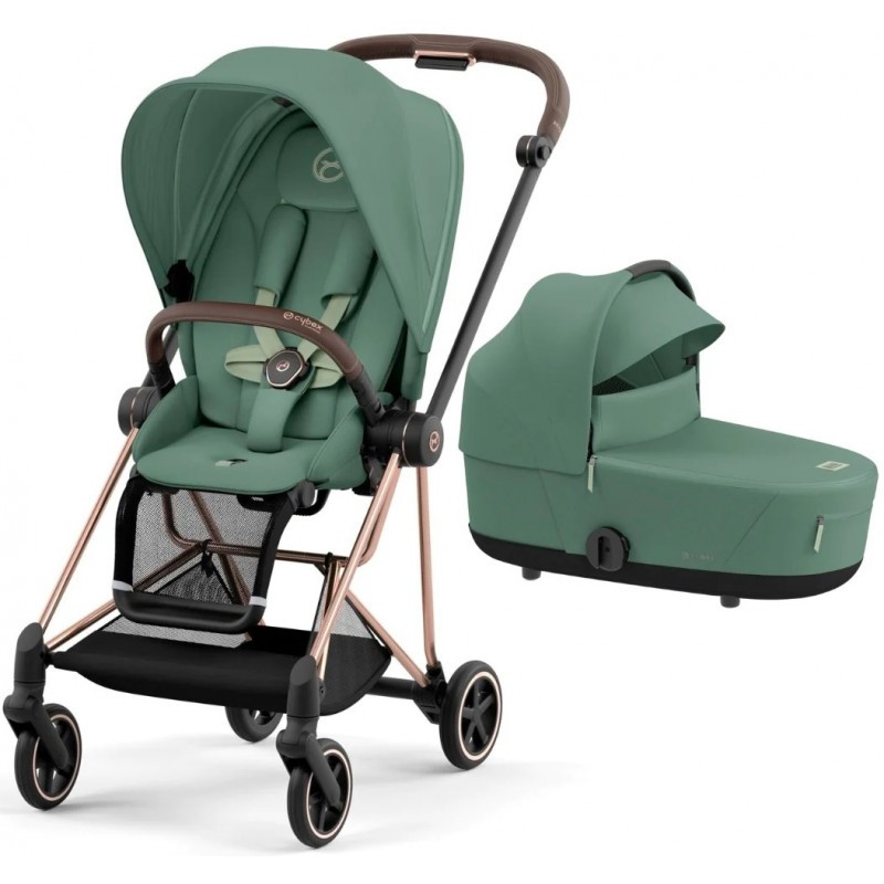 Cybex Mios 4.0 коляска 2 в 1 Leaf Green шасі Rosegold
