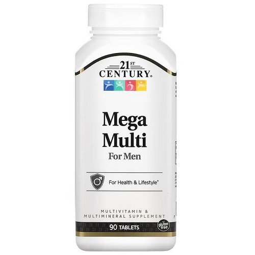 Вітаміни для чоловіків 21st Century Mega Multi For Men (90 таблеток.)