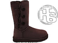 Женские угги UGG Bailey Button Triplet II Brown Umber ALL07527