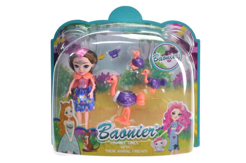 Ігровий набір з лялькою Родина Страуса Офелії Enchantimals Family Toy 8572-7 р.25*21*6см, фото 1
