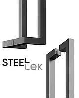 Дверные ручки-скобы SteelTek G101 25х25х1,5мм черный (Украина)
