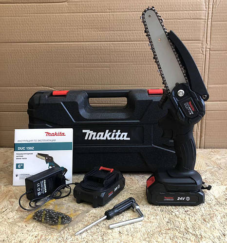 Аккумуляторная мини цепная пила Makita DUC 150Z 24V 5AH ...