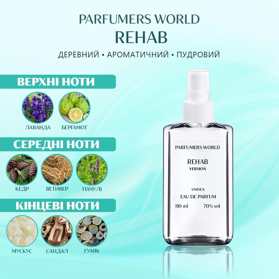 Духи Parfumers World Rehab Унисекс 110 ml - фото 2 - id-p1555813903