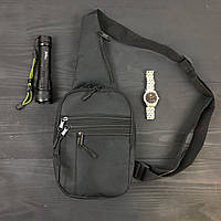Набор 2 в 1! Качественная тактическая сумка с кобурой + профессиональный фонарь BR-260 POLICE BL-X71-P50