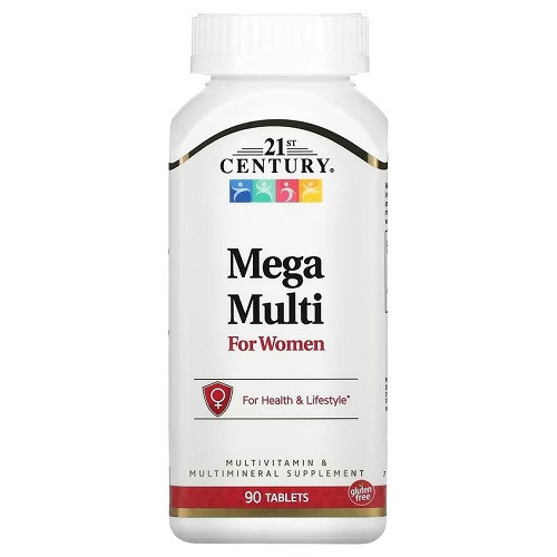 Витамины для женщин 21st Century Mega Multi For Women (90 таблеток.) - фото 1 - id-p1986862517