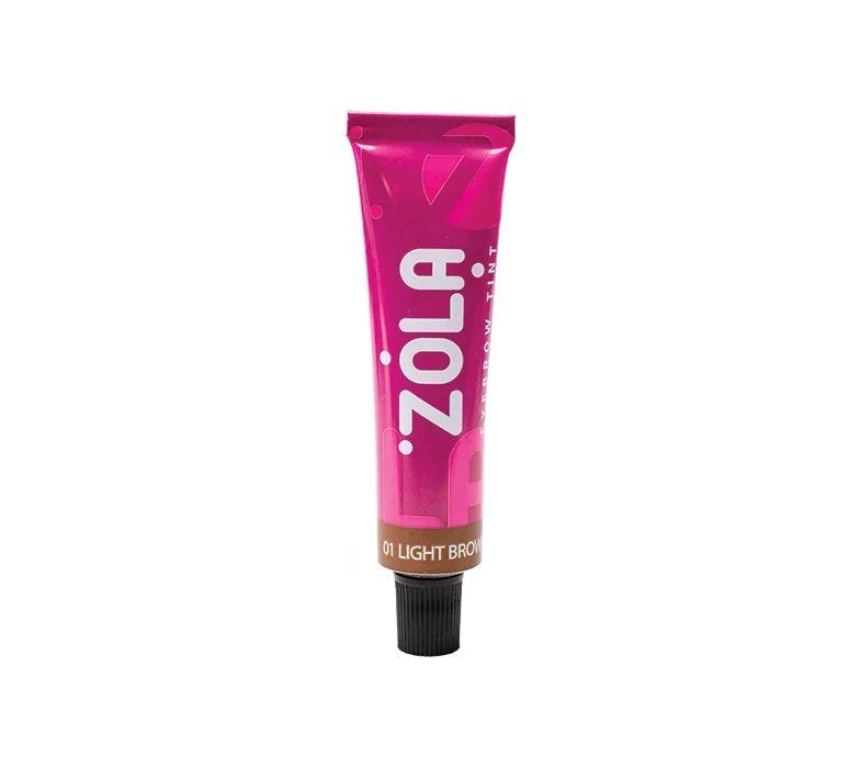 Фарба для брів із колагеном ZOLA Collagen 01, світло-коричнева, 15 мл