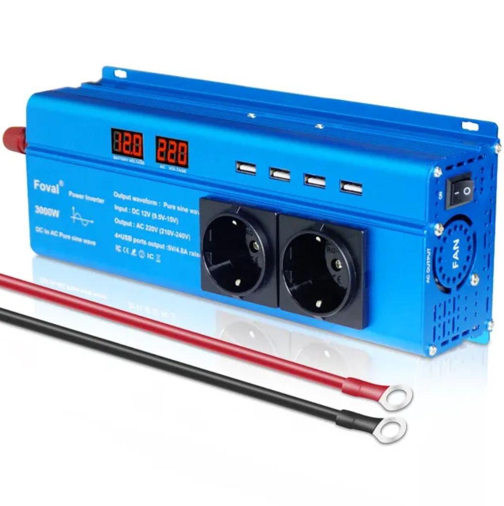 Інвертор 12-220V 3000W з правильною синусоїдою