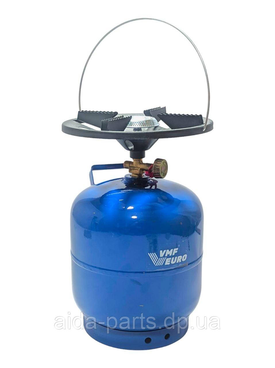 Газовий балон NURGAZ 8,5 л (Резьба GW3/8"L 15,5 мм) (3 кг), з пальником.