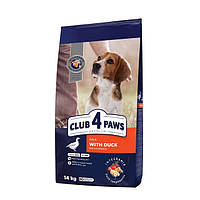 Клуб 4 лапи Club 4 Paws Premium 14 кг Корм для дорослих собак середніх порід "з качкою"