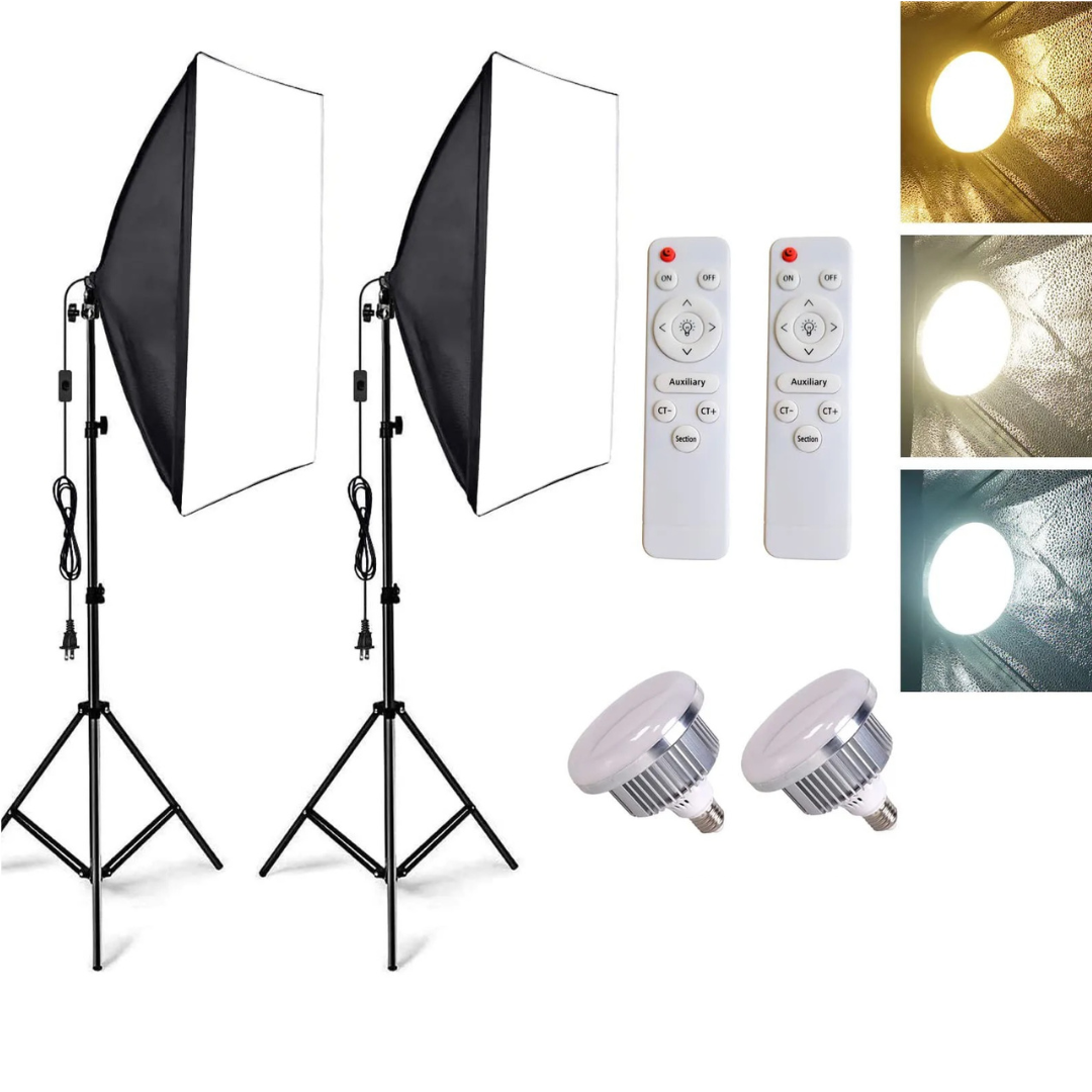 Студійне LED-світло Prolighting 50х70 см LED-лампи 150 вт 3200- 5500 K Ra95+ з пультом, фото 1