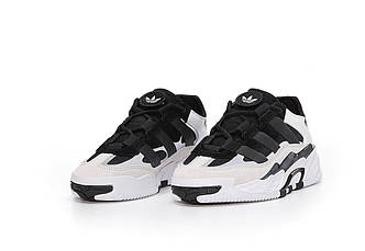 Зимові Жіночі Кросівки Adidas Niteball White Black (Хутро)36-38